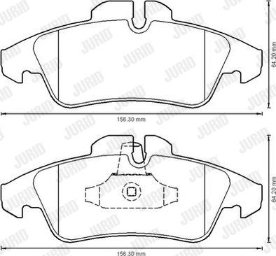 Jurid 573190J-AS - Тормозные колодки, дисковые, комплект avtokuzovplus.com.ua