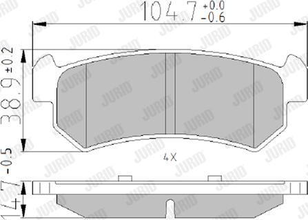 Jurid 573216J - Тормозные колодки, дисковые, комплект avtokuzovplus.com.ua