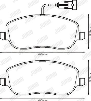 Jurid 573217J - Тормозные колодки, дисковые, комплект avtokuzovplus.com.ua