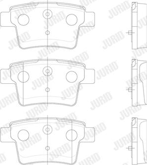 Jurid 573218J - Гальмівні колодки, дискові гальма autocars.com.ua