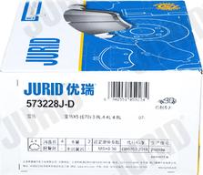 Jurid 573228J-D - Тормозные колодки, дисковые, комплект avtokuzovplus.com.ua