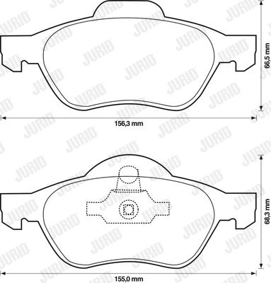 Jurid 573243JC - Тормозные колодки, дисковые, комплект autodnr.net