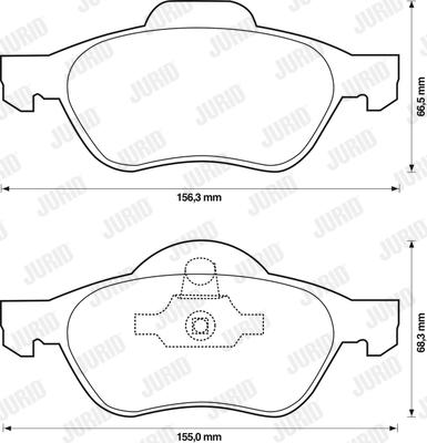 Jurid 573244J - Тормозные колодки, дисковые, комплект autodnr.net