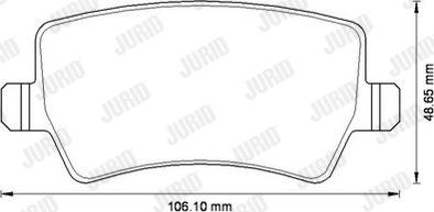 Jurid 573250J - Тормозные колодки, дисковые, комплект avtokuzovplus.com.ua