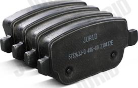 Jurid 573263J-D - Тормозные колодки, дисковые, комплект autodnr.net