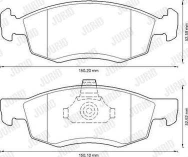 Jurid 573295J - Тормозные колодки, дисковые, комплект autodnr.net