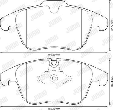 Jurid 573311JC - Тормозные колодки, дисковые, комплект avtokuzovplus.com.ua