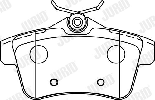 Jurid 573315J - Гальмівні колодки, дискові гальма autocars.com.ua