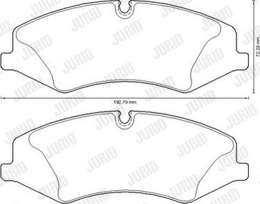 Jurid 573333JC - Тормозные колодки, дисковые, комплект autodnr.net