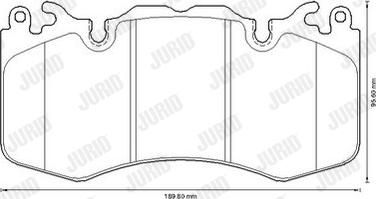 Jurid 573343JC - Тормозные колодки, дисковые, комплект avtokuzovplus.com.ua