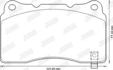 Jurid 573347J - Гальмівні колодки, дискові гальма autocars.com.ua