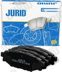 Jurid 573380J-D - Тормозные колодки, дисковые, комплект autodnr.net