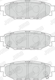 Jurid 573380J - Гальмівні колодки, дискові гальма autocars.com.ua