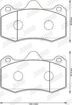 Jurid 573383J - Тормозные колодки, дисковые, комплект autodnr.net