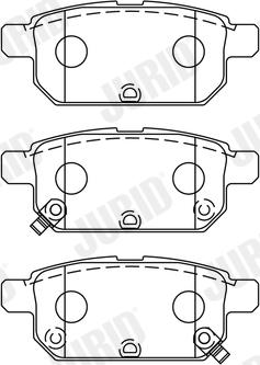 Jurid 573384J - Тормозные колодки, дисковые, комплект autodnr.net