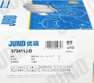 Jurid 573411J-D - Тормозные колодки, дисковые, комплект autodnr.net