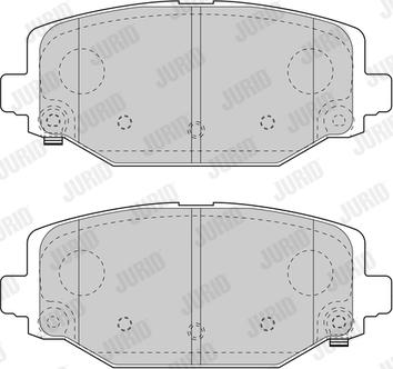 Jurid 573412J - Гальмівні колодки, дискові гальма autocars.com.ua