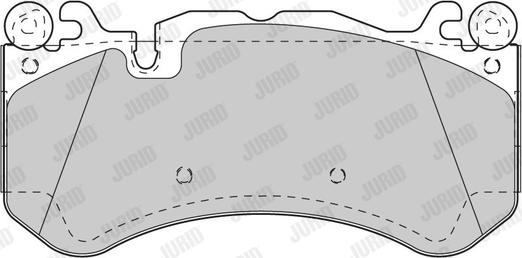 Jurid 573425J - Тормозные колодки, дисковые, комплект avtokuzovplus.com.ua