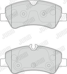 Jurid 573434J - Гальмівні колодки, дискові гальма autocars.com.ua