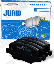 Jurid 573442J-D - Гальмівні колодки, дискові гальма autocars.com.ua