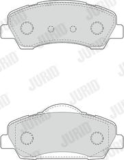 Jurid 573461J - Гальмівні колодки, дискові гальма autocars.com.ua
