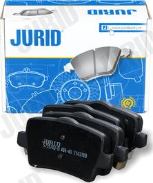 Jurid 573570J-D - Гальмівні колодки, дискові гальма autocars.com.ua