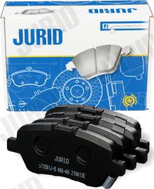 Jurid 573581J-D - Гальмівні колодки, дискові гальма autocars.com.ua