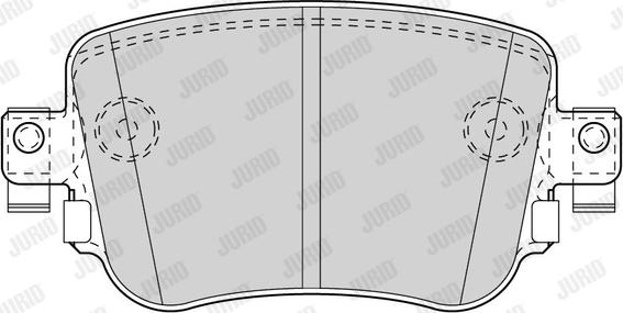 Jurid 573603J - Гальмівні колодки, дискові гальма autocars.com.ua