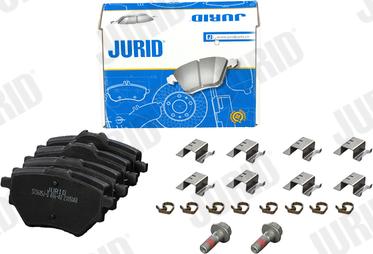 Jurid 573605J-D - Тормозные колодки, дисковые, комплект avtokuzovplus.com.ua