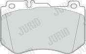 Jurid 573607J - Гальмівні колодки, дискові гальма autocars.com.ua