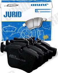 Jurid 573609J-D - Тормозные колодки, дисковые, комплект avtokuzovplus.com.ua