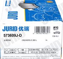 Jurid 573609J-D - Тормозные колодки, дисковые, комплект avtokuzovplus.com.ua