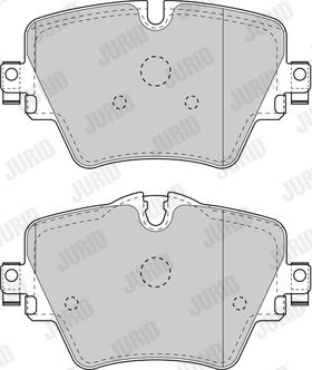 Jurid 573612J - Тормозные колодки, дисковые, комплект avtokuzovplus.com.ua