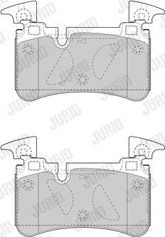 Jurid 573615J - Гальмівні колодки, дискові гальма autocars.com.ua