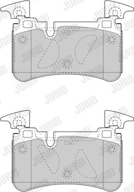 Jurid 573615J - Гальмівні колодки, дискові гальма autocars.com.ua