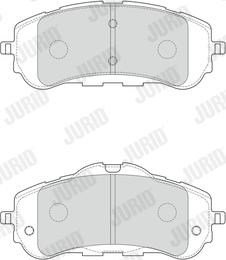 Jurid 573620J - Тормозные колодки, дисковые, комплект avtokuzovplus.com.ua