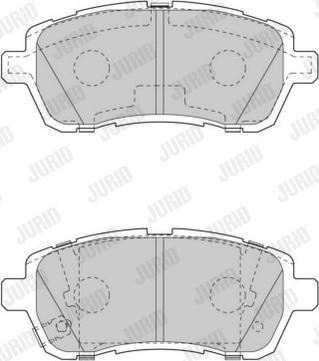 Jurid 573648J - Гальмівні колодки, дискові гальма autocars.com.ua