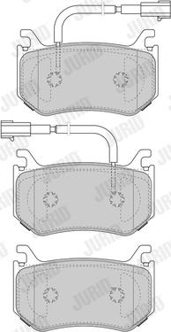 Jurid 573664J - Гальмівні колодки, дискові гальма autocars.com.ua