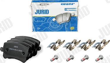 Jurid 573667J-D - Тормозные колодки, дисковые, комплект autodnr.net