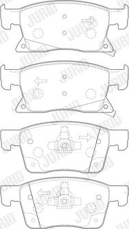 Jurid 573702J - Тормозные колодки, дисковые, комплект avtokuzovplus.com.ua