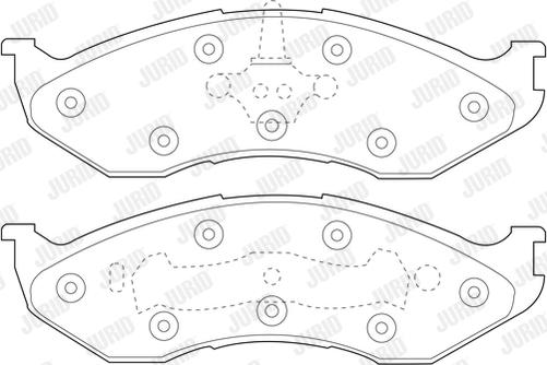 Jurid 573713J - Гальмівні колодки, дискові гальма autocars.com.ua