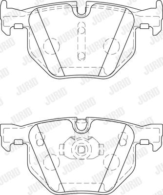 Jurid 573744J - Гальмівні колодки, дискові гальма autocars.com.ua