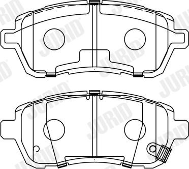 Jurid 573745J - Тормозные колодки, дисковые, комплект autodnr.net