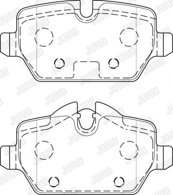 Jurid 573755J - Тормозные колодки, дисковые, комплект avtokuzovplus.com.ua