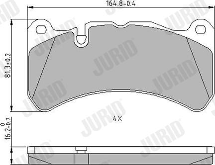 Jurid 573799J - Тормозные колодки, дисковые, комплект autodnr.net