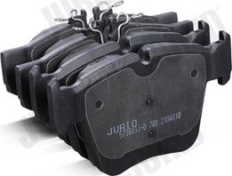 Jurid 573803J-D - Тормозные колодки, дисковые, комплект autodnr.net