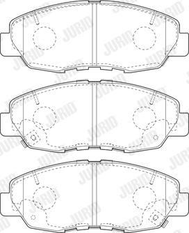 Jurid 573807J - Гальмівні колодки, дискові гальма autocars.com.ua