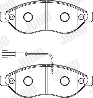 Jurid 573848J - Гальмівні колодки, дискові гальма autocars.com.ua