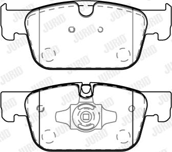 Jurid 573876J - Тормозные колодки, дисковые, комплект autodnr.net