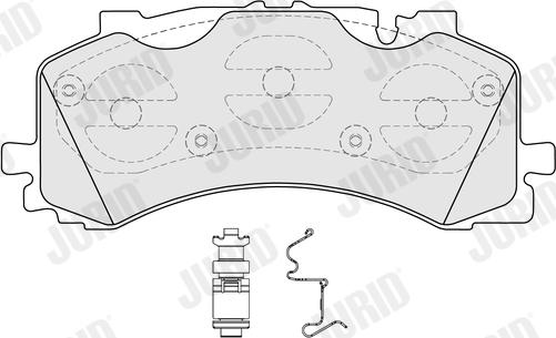 Jurid 573902J - Тормозные колодки, дисковые, комплект avtokuzovplus.com.ua